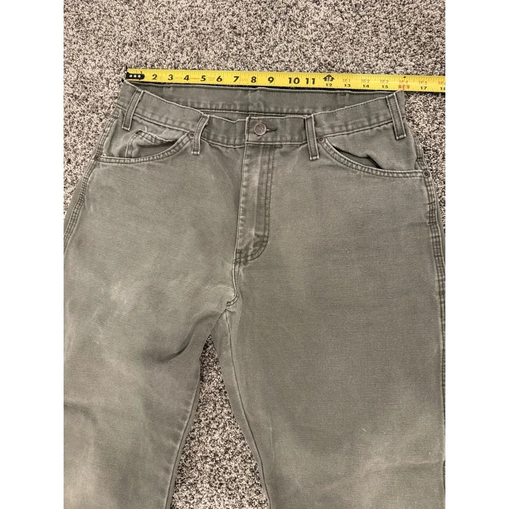 Dickies Carpenter Pants 32x29 Baggy Relaxed Workwear Utility Moss Green